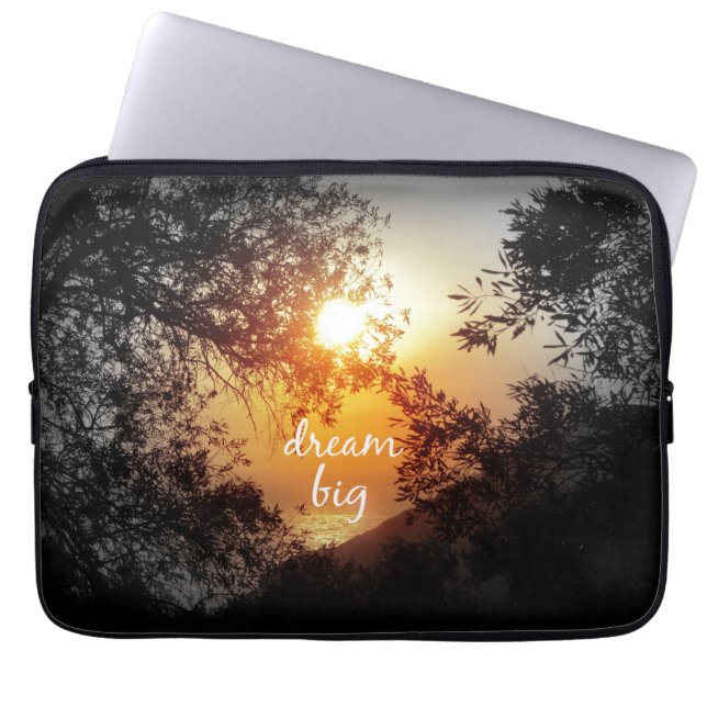Dream Big Quote Laptop Sleeve (Front)