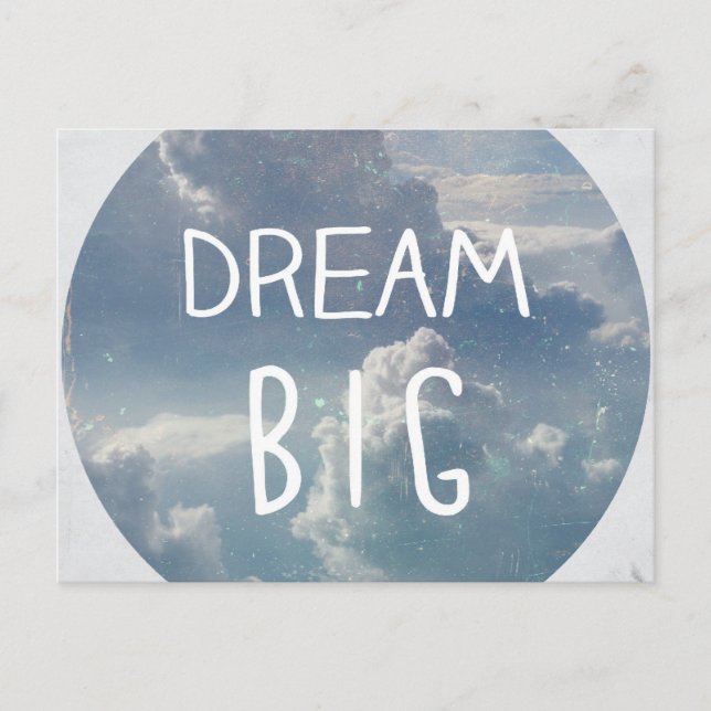 Dream Big Quote Postcard (Front)