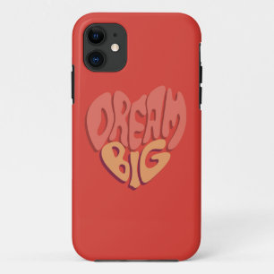Dream Big: Red Heart Powerful Slogan Case-Mate iPhone Case