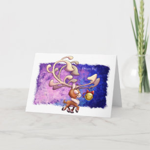 DREAM BIG REINDEER (semi-gloss) by Jeff Willis Art Card