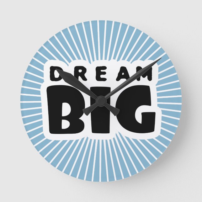 Dream Big Round Clock (Front)