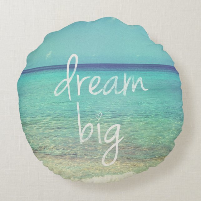 Dream big round cushion (Back)