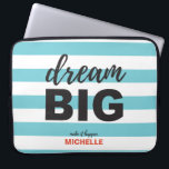 Dream Big, Script text, Personalised, Custom colou Laptop Sleeve<br><div class="desc">Inspire your daily endeavours with our 'Dream Big' Script Text Personalised Custom Colour Laptop Sleeve. This laptop sleeve is not just a protective accessory for your device; it's a motivational piece that encourages you to pursue your ambitions and aspirations. The elegant script text 'Dream Big' serves as a constant reminder...</div>