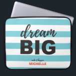 Dream Big, Script text, Personalised, Custom colou Laptop Sleeve<br><div class="desc">Inspire your daily endeavours with our 'Dream Big' Script Text Personalised Custom Colour Laptop Sleeve. This laptop sleeve is not just a protective accessory for your device; it's a motivational piece that encourages you to pursue your ambitions and aspirations. The elegant script text 'Dream Big' serves as a constant reminder...</div>