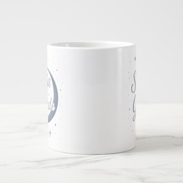 Dream Big ✨ | Silver Moon Design Large Coffee Mug (Front)