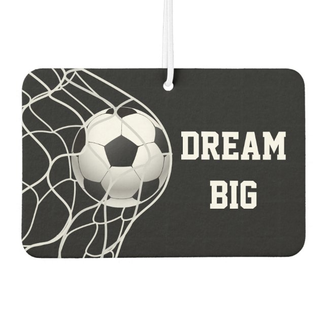 Dream Big Soccer Air Freshener (Front)
