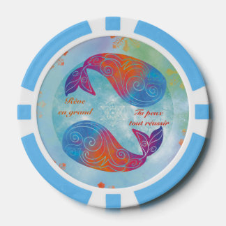 Dream Big Whale Poker Chips