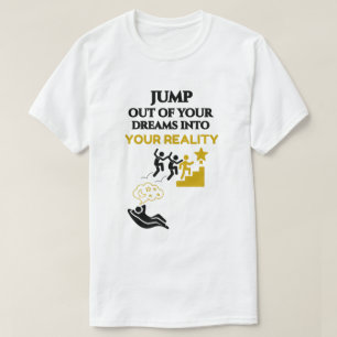 DREAM BIG WHITE GRAPHIC MOTIVATIONAL UNISEX MENS T-Shirt
