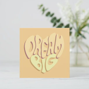 Dream Big: Yellow Positive Words  Holiday Card