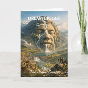 Dream Bigger Vision Success Mindset Print Card