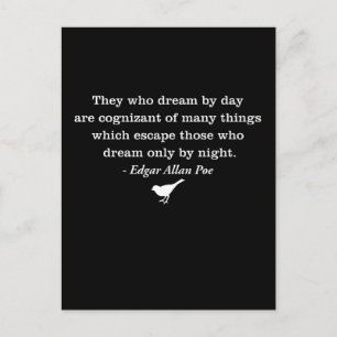 Dream by Day Poe Quote Postcard