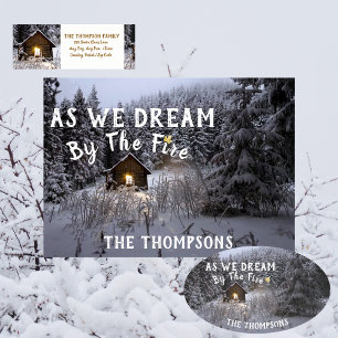 Dream By The Fire - Rustic Christmas Stickers