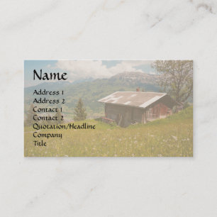 Dream Cabin Wildflower Meadow House Business Card