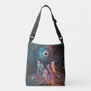 Dream Catcher Crossbody Tote  Boho All-Over Print