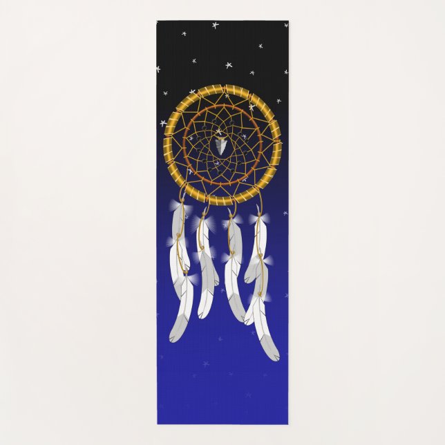 Dream Catcher--Haematite Yoga Mat (Front)