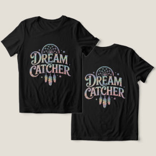 Dream Catcher Iridescent Holographic Text  Tri-Blend Shirt