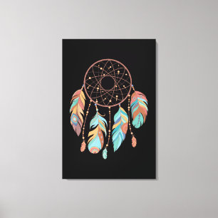Dream Catcher Native American Feathers Tribal Drea Canvas Print