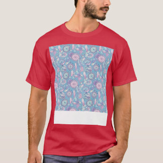 Dream Catcher Seamless Pattern Bohemian Hippie Eth T-Shirt