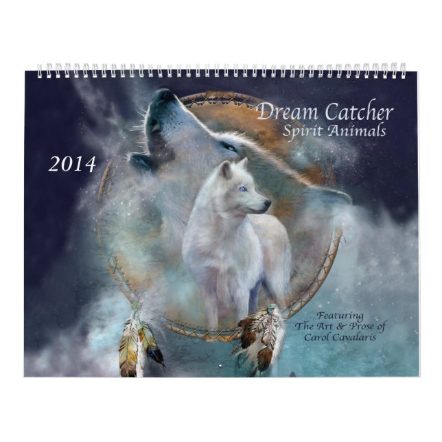 Dream Catcher Spirit Animals Art Calendar 2014 (Cover)