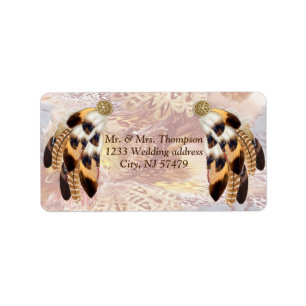 Dream catcher stationary label