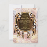 Dream Catcher Thank You Card