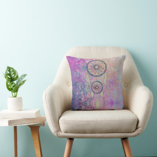 Dream catcher throw pillow