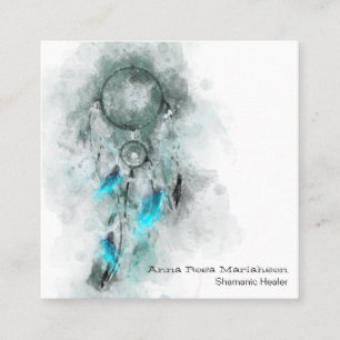 *~* Dream Catcher Tribal Sacred Shamen Shamanic Square Business Card