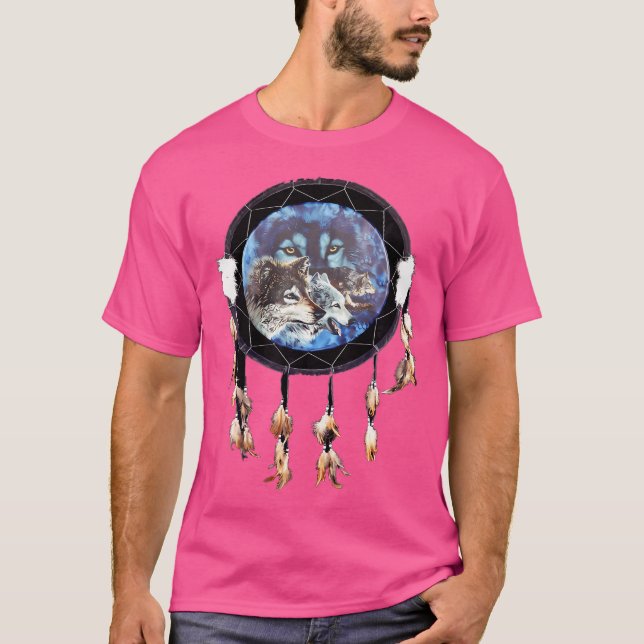 Dream Catcher Wolf T-Shirt (Front)