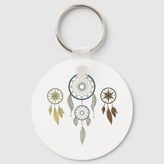 Dream Catchers Background  Key Ring (Front)