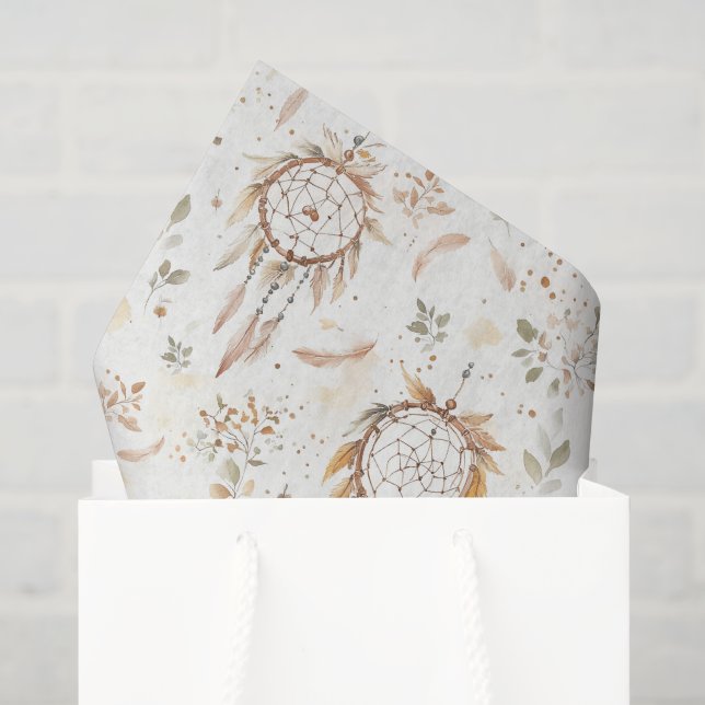 Dream Catchers Feathers Birthday Tissue Paper (Gift Bag)