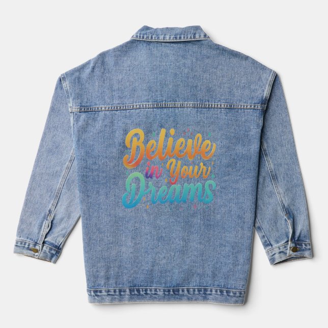Dream Chaser Tee Denim Jacket (Back)
