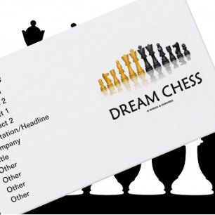 Dream Chess (Reflective Chess Set) Business Card