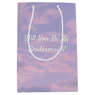 Dream Clouds Lover Theme Bridesmaid Proposal Medium Gift Bag