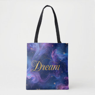 Dream - Colorful blue and purple Tote Bag