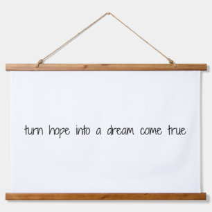 Dream Come True Wood Topped Wall Tapestry