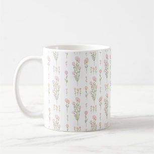 Dream Dance Dare Wildflower Pom Poms on White Coffee Mug