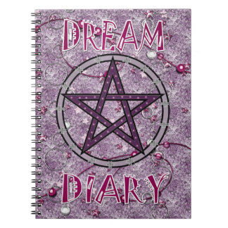 Dream Diary - pink Spiral Notebook