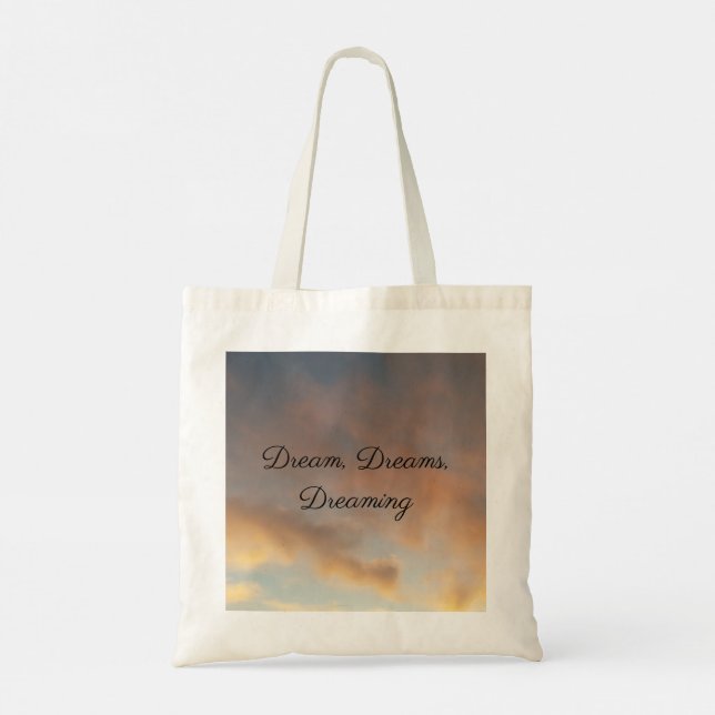 Dream, Dream, Dreaming pink cloud bag (Back)