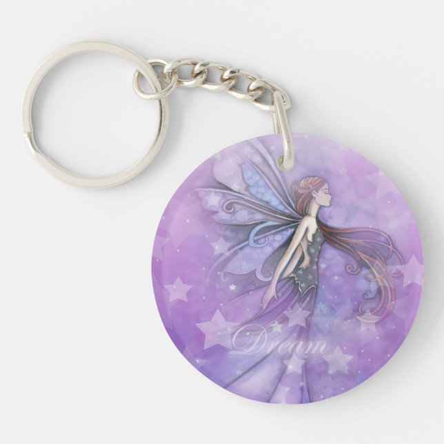 Dream Fairy in the Stars Key Ring (Front)