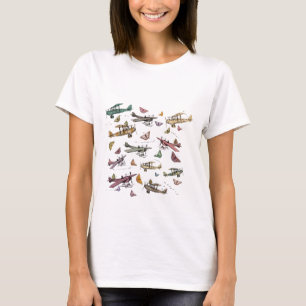 Dream Flight: Planes and Butterflies T-Shirt