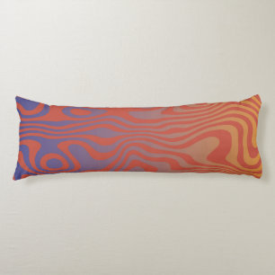 Dream Flow l Abstract Trippy Pattern - No. 01 Body Cushion