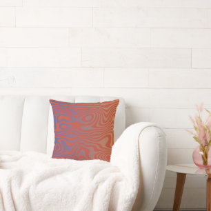 Dream Flow l Abstract Trippy Pattern - No. 01 Cushion