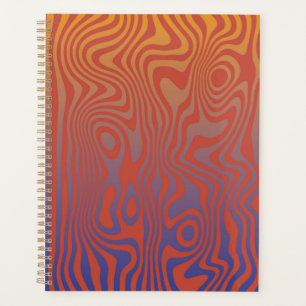 Dream Flow l Abstract Trippy Pattern - No. 01 Planner