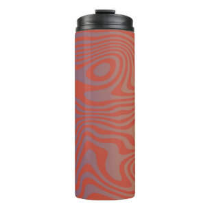 Dream Flow l Abstract Trippy Pattern - No. 01  Thermal Tumbler
