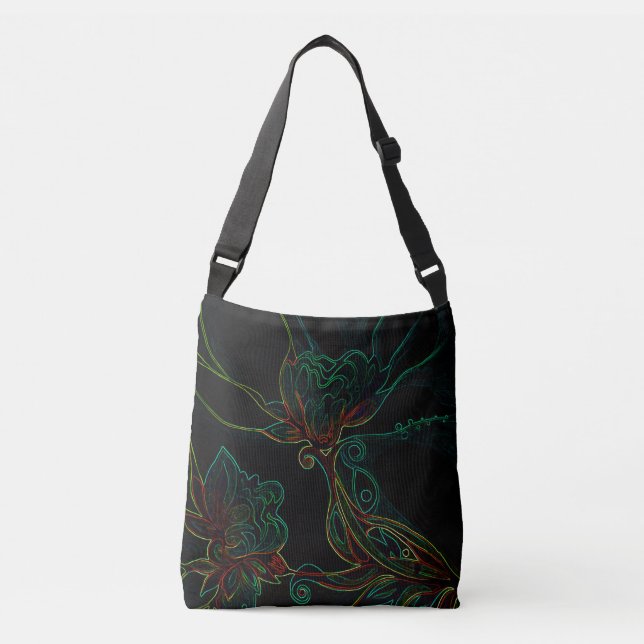 Dream flowers crossbody bag (Front)