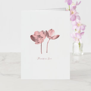 Dream Flowers in Love – RomanticFantasy Nature  Foil Greeting Card