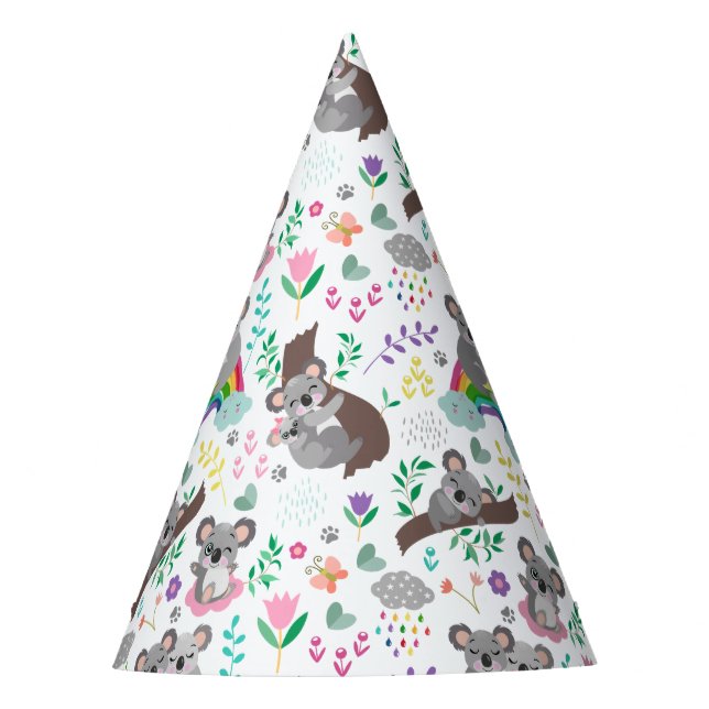 Dream Funny Koalas Party Hat (Front)