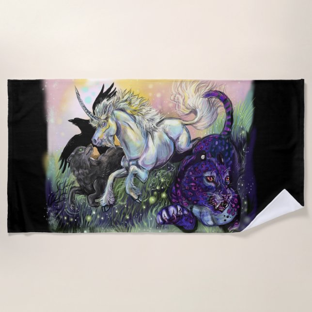 Dream Gaurdians Beach Towel (Front)