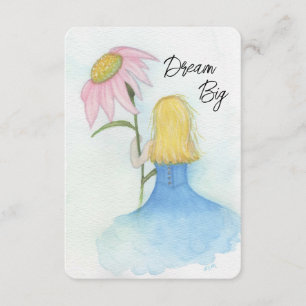 Dream Girl holding Giant Flower Enclosure Card