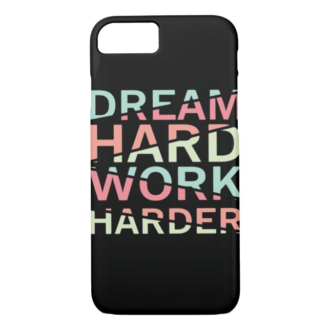 Dream Hard Work Hard Classic Case-Mate iPhone Case (Back)
